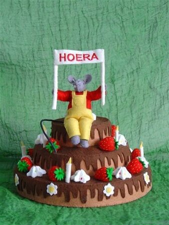 Patroonblad Hieper de PIEP feesttaart.