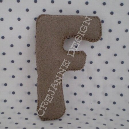 Patroonblad Letter F