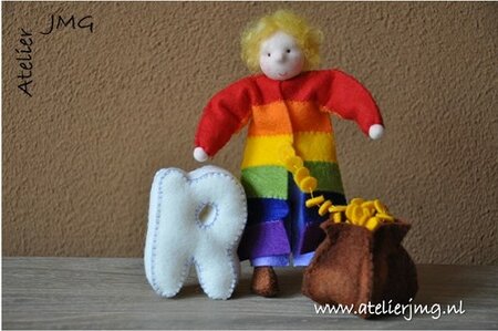 Patroonblad Alfie leert de letter R