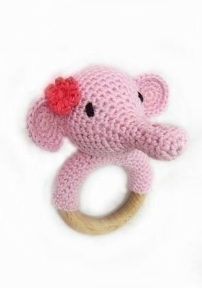 Pakket Gehaakte rammelaar Olifant