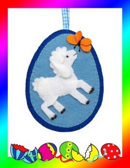 Pakket Paasei met lammetje