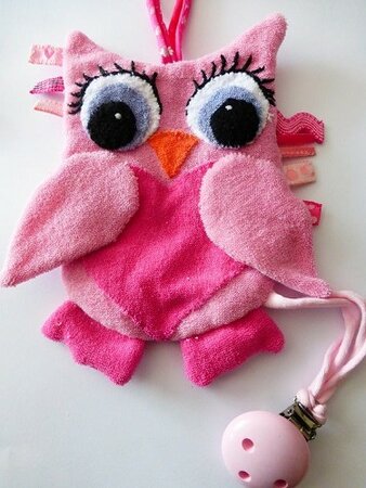 Pakket Speenclip uiltje roze