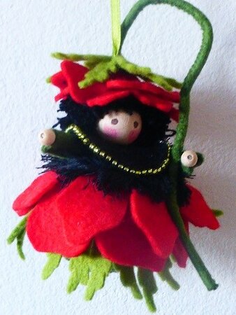 Pakket Bloemenhanger anemoontje rood