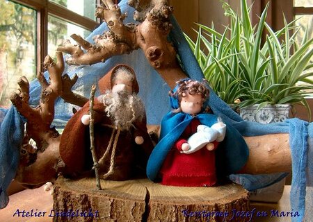 Pakket Kerstgroep Josef en Maria en het kindje