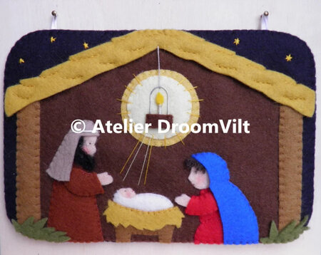 Pakket Seizoenbordje Kerststal