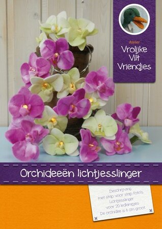 Pakket Orchidee&euml;n lichtjesslinger excl, lichtsnoertje