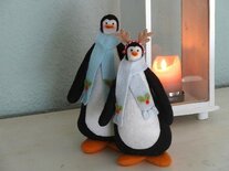 Patroonblad Twee pinquins
