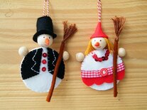 Pakket Sneeuwmannetje en vrouwtje