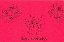 Pakket voor het maken van 1 rozenbotteltje