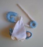 Pakket Baby met veiligheidsspeld blauw