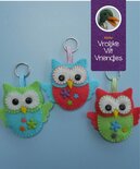 Pakket Zonnige uiltjes met blauw lintje en ring