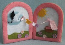 Pakket Geboorte icoon roze