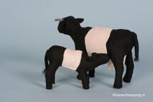 Patroonblad Koeien met kalfjes