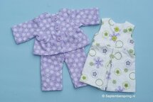 Patroonblad Pyama en Nachthemd voor Poppie