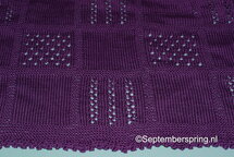 Patroonblad Gebreid dekentje voor Poppie