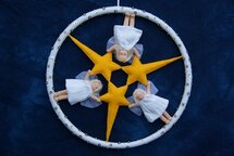 Patroonblad Kerstmandala.