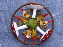 Patroonblad Dansen op het mos.