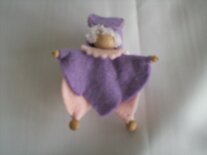 Kabouter broche lila / roze