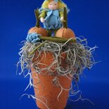 Patroonblad Blauw druifje