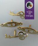 Materiaal sleutelgat met sleutel diverse kleuren