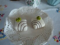 Petit Fourtje ecru/bruin