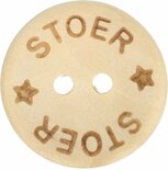 Houten knoop 20 mm stoer