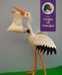Pakket Ooievaar met baby groot