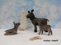 Pakket Moeder eland met kalfje