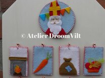 Pakket Aftel kalender Sinterklaas. met donkere pietjes