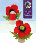 Pakket Klaproos bloempopje