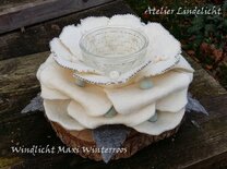 Patroonblad Windlicht Maxi winterroos