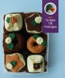 Pakket Petit fours kerst bruin- ecru