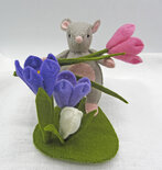 Pakket LenteKriebels Muisje met Krokus