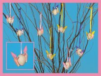 Pakket Twee kaboutertjes op een ei roze