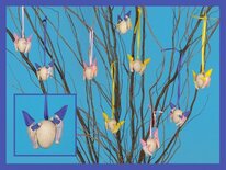 Pakket Twee kaboutertjes op een ei paars