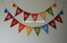 Pakket Vlaggenlijn Happy Birthday