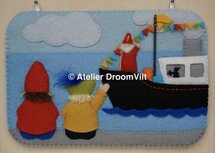 Pakket Seizoenbordje Zie ginds komt de stoomboot