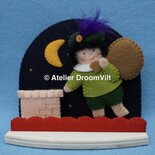 Pakket Pietje op het dak