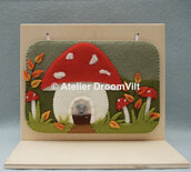 Pakket Seizoenbordje paddenstoel