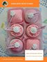 Pakket Geboorte petit fours roze